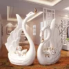 Decorative Swan Ceramic Sculpture