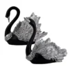 Black Swans Ornament Resin Swan Figurines