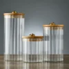 Glass Food Jar with Sealed Bamboo Lid