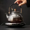 Glass Tea Pot with Electric Ceramic Stove-1L