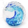 Hand Blown Ocean Wave Bubble Art Glass Figurines
