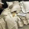 Luxury Embroidery Soft 1000TC Egyptian Cotton Duvet Set