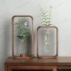 Glass Green Plant Vase