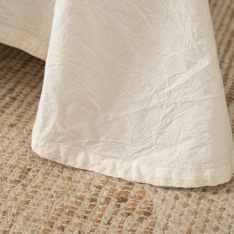 Natural-Health-Cotton-And-Linen-Bedding-Set-Plain-Color-French-Style-Vintage-Duvet-Cover-Set-Flat-3