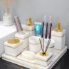 White Marble Set for Bathroom Accessories