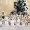 5 Pcs Wooden Handmade Nutcracker Soldiers